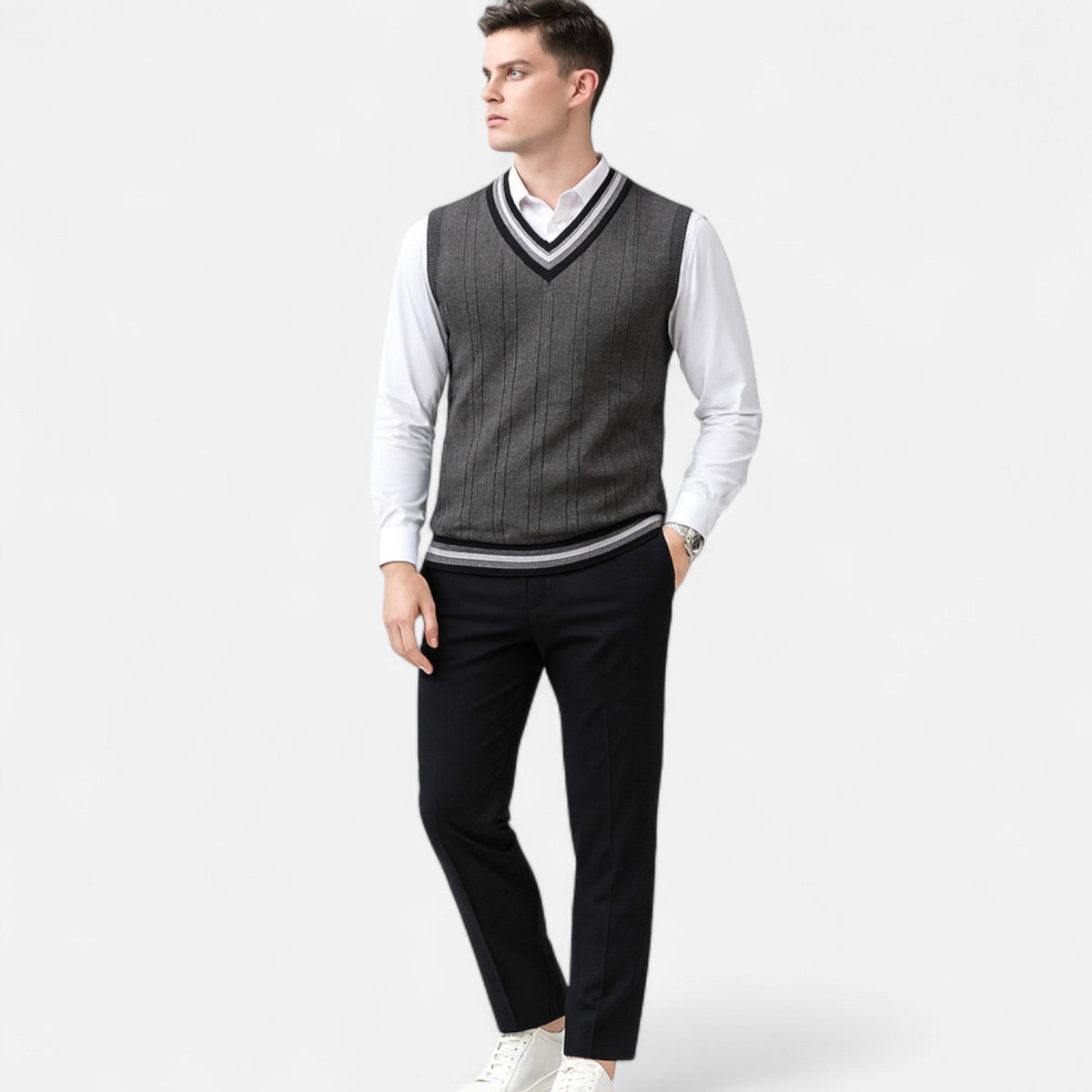 Men’s Straight-Leg Trousers – Timeless Design
