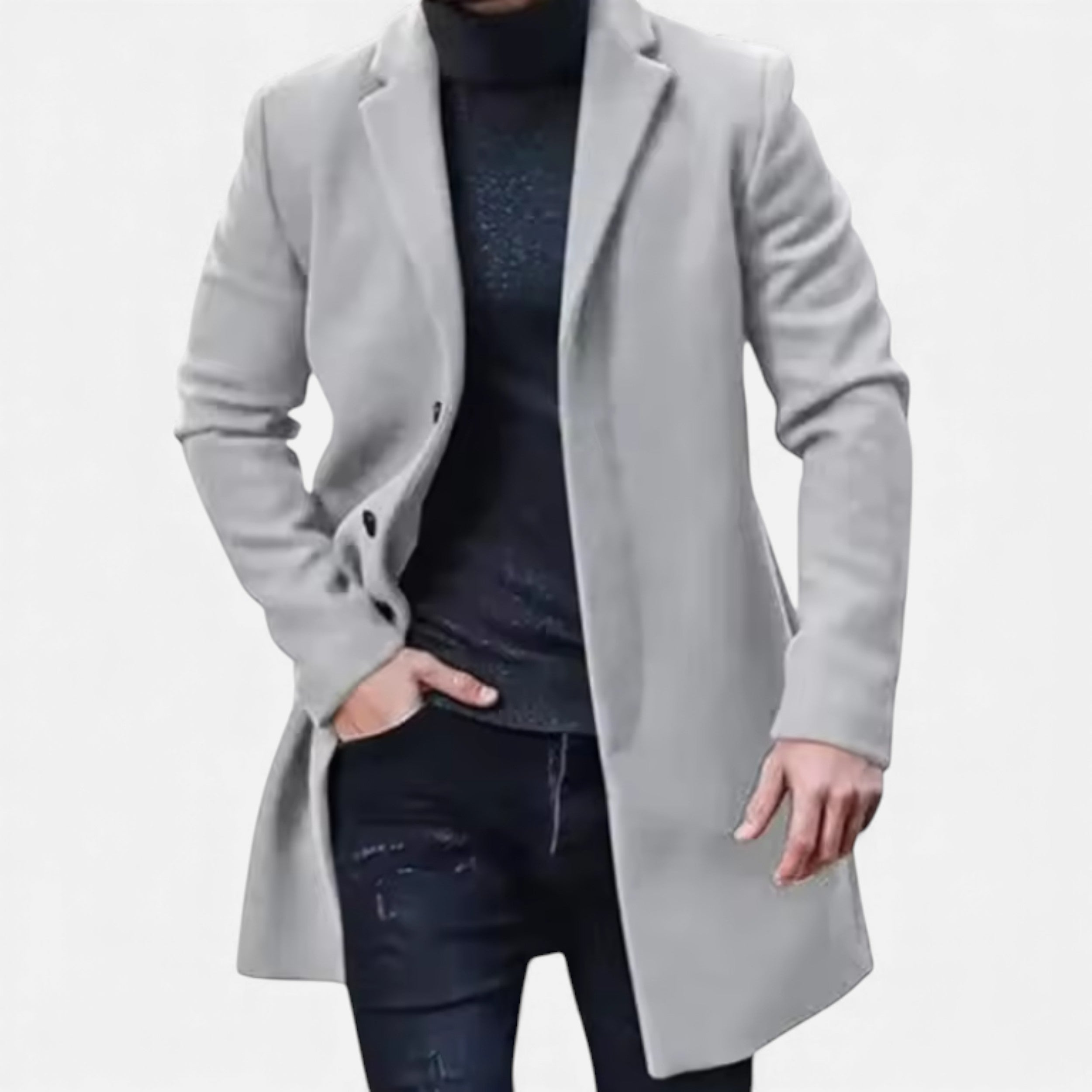Lurvain | Men’s Wool‑Blend Heritage Overcoat