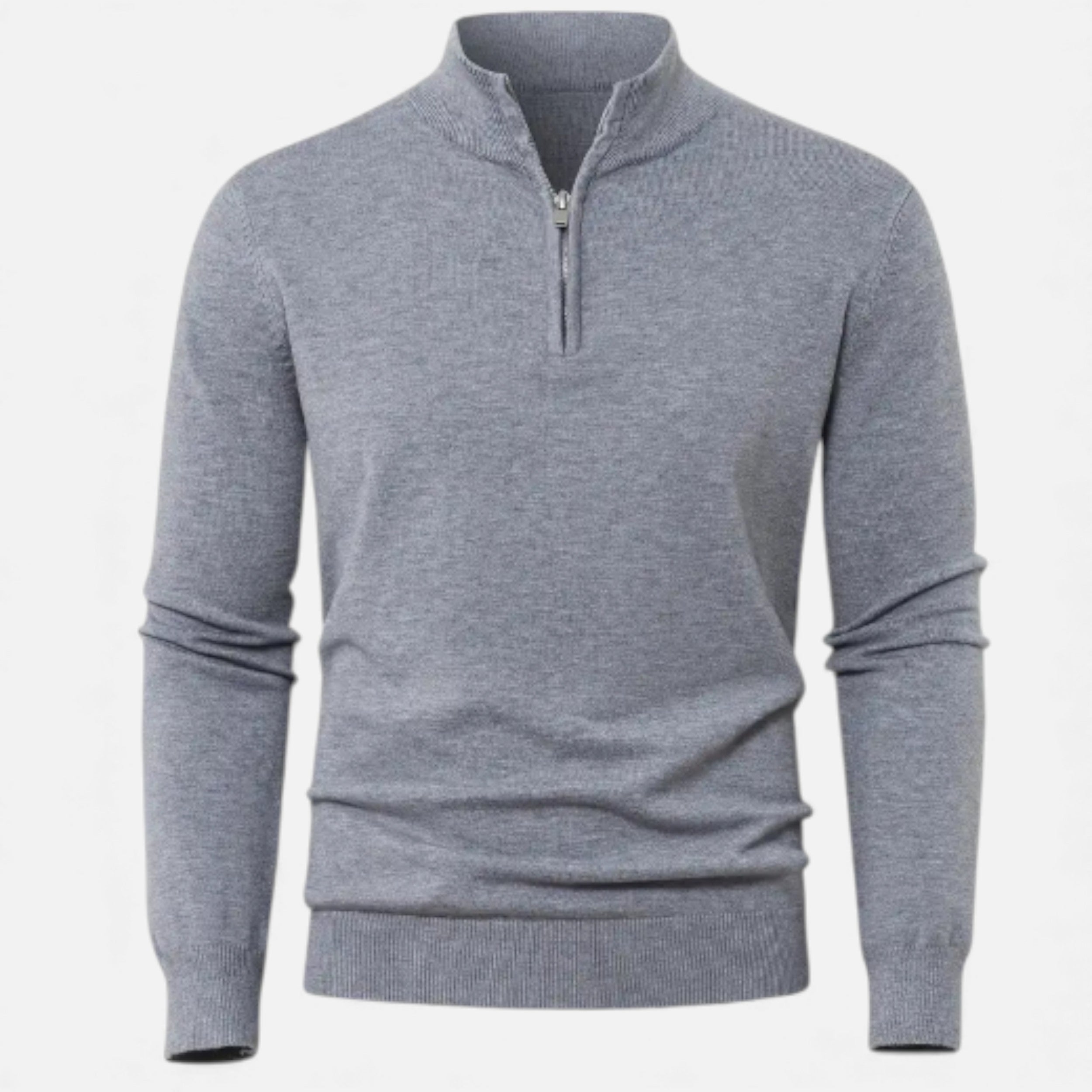 Lurvain | Men’s Heavyweight Knit Zip Cardigan