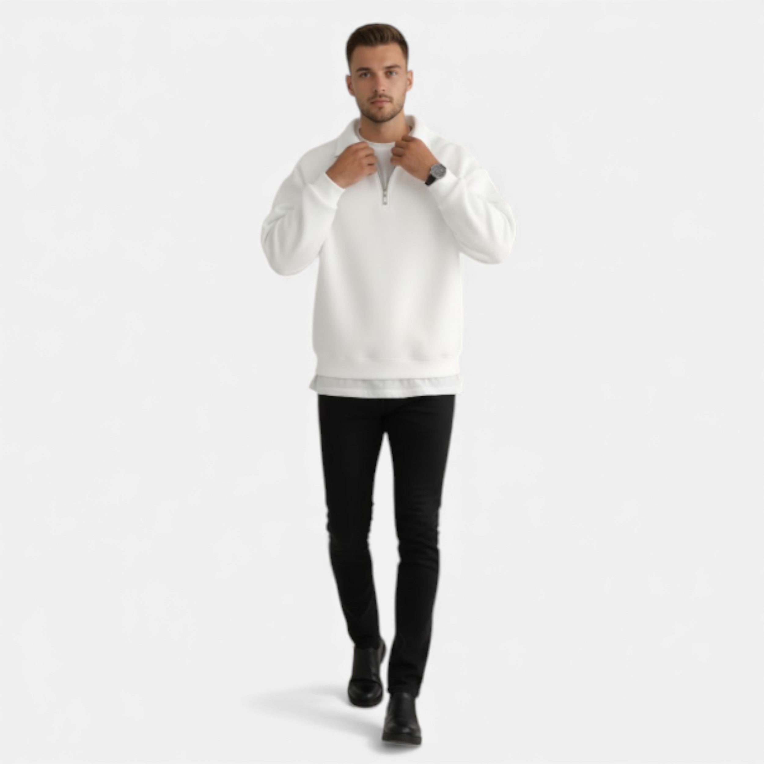 Lurvain | Men’s Cozy Fleece Half-Zip Pullover