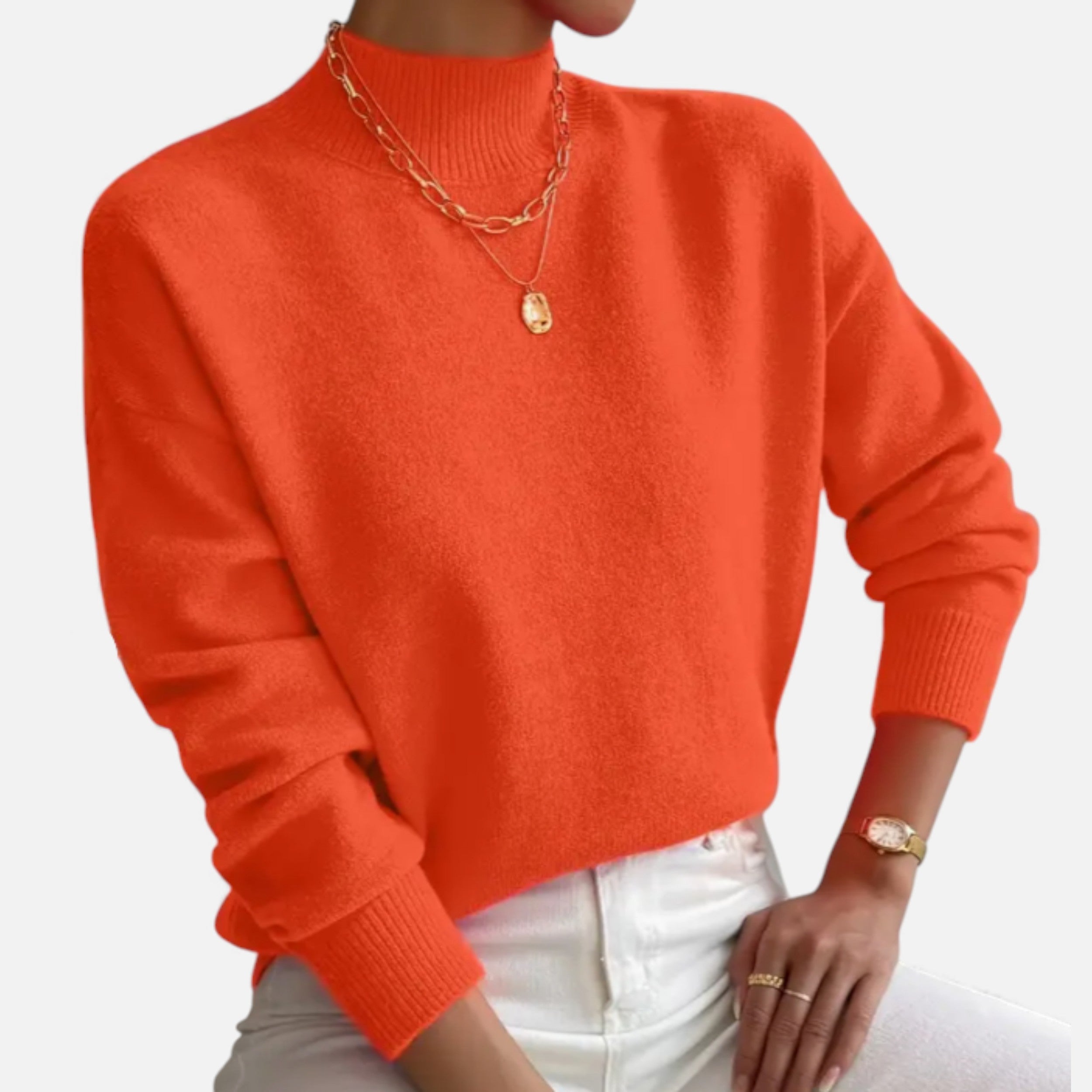 Lurvain | Women’s Wool Blend Mock-Neck Pullover