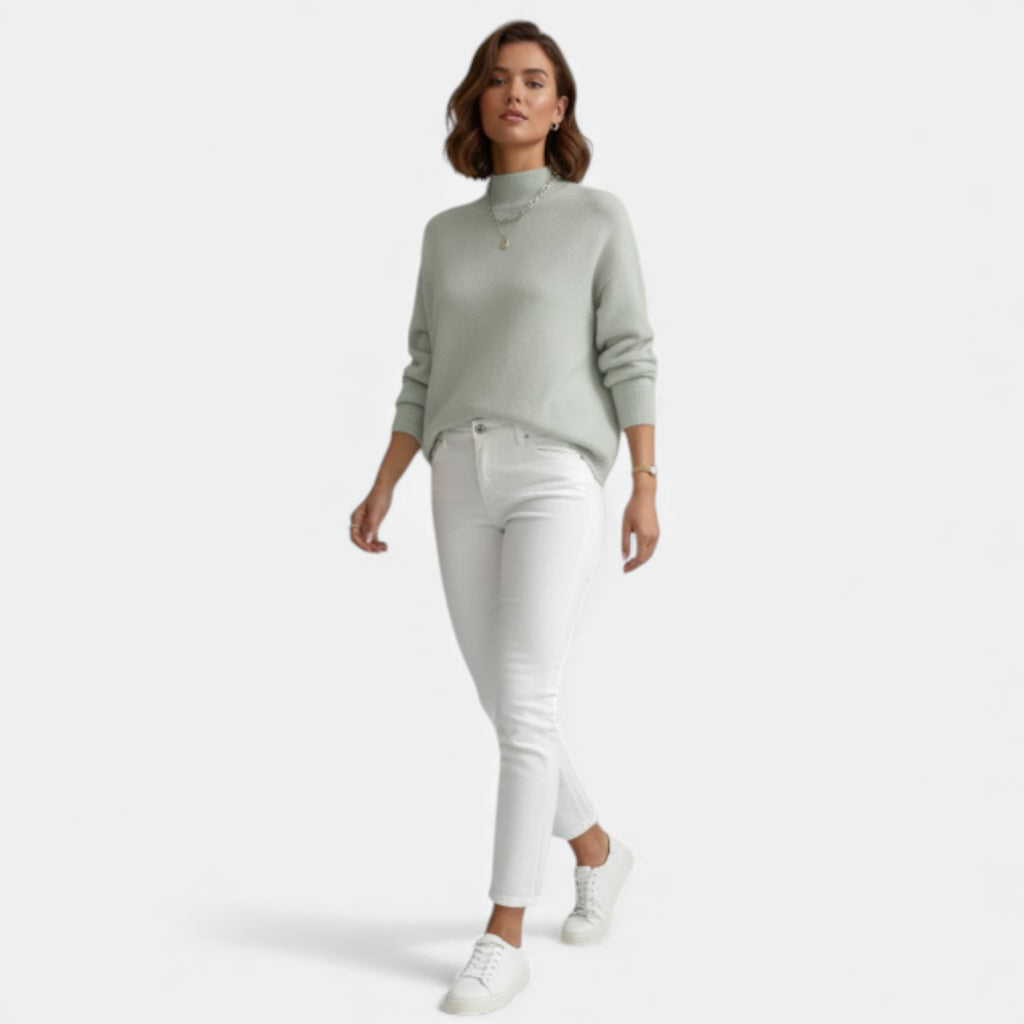 Lurvain | Women’s Wool Blend Mock-Neck Pullover