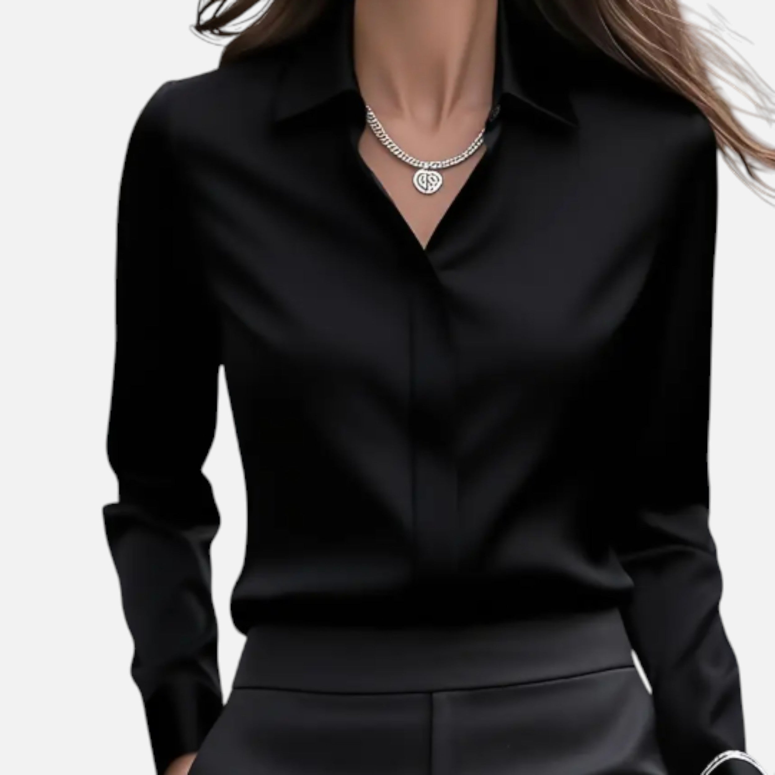 Lurvain | Women’s Classic White Collared Shirt