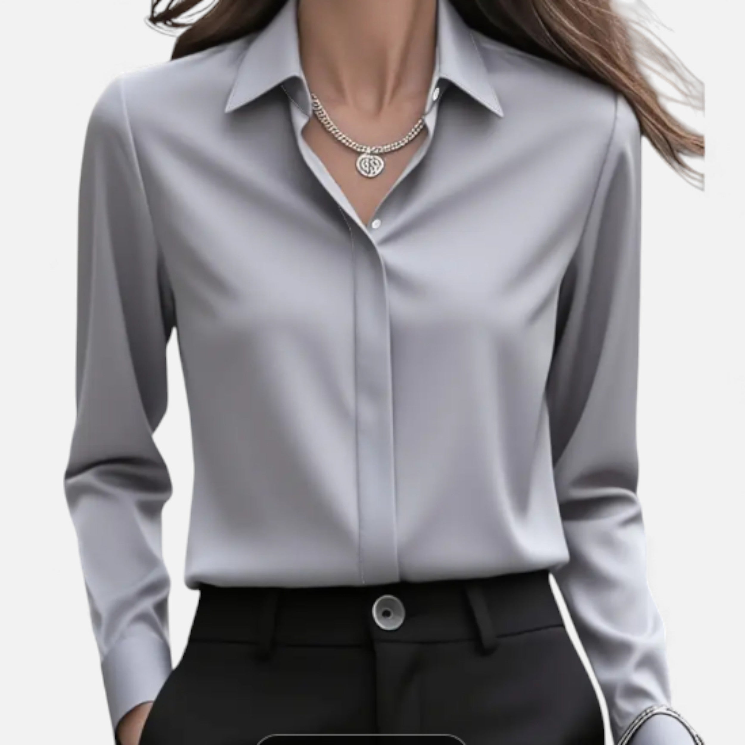 Lurvain | Women’s Classic White Collared Shirt