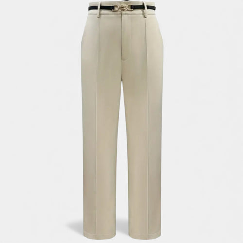 Lurvain | Classic Belted High-Waist Office Pants