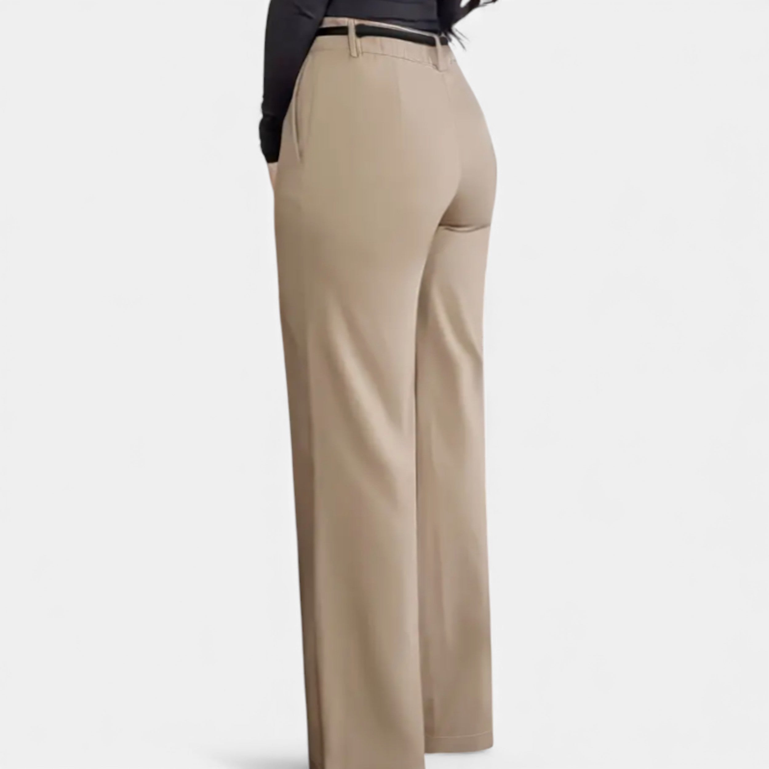 Lurvain | Classic Belted High-Waist Office Pants