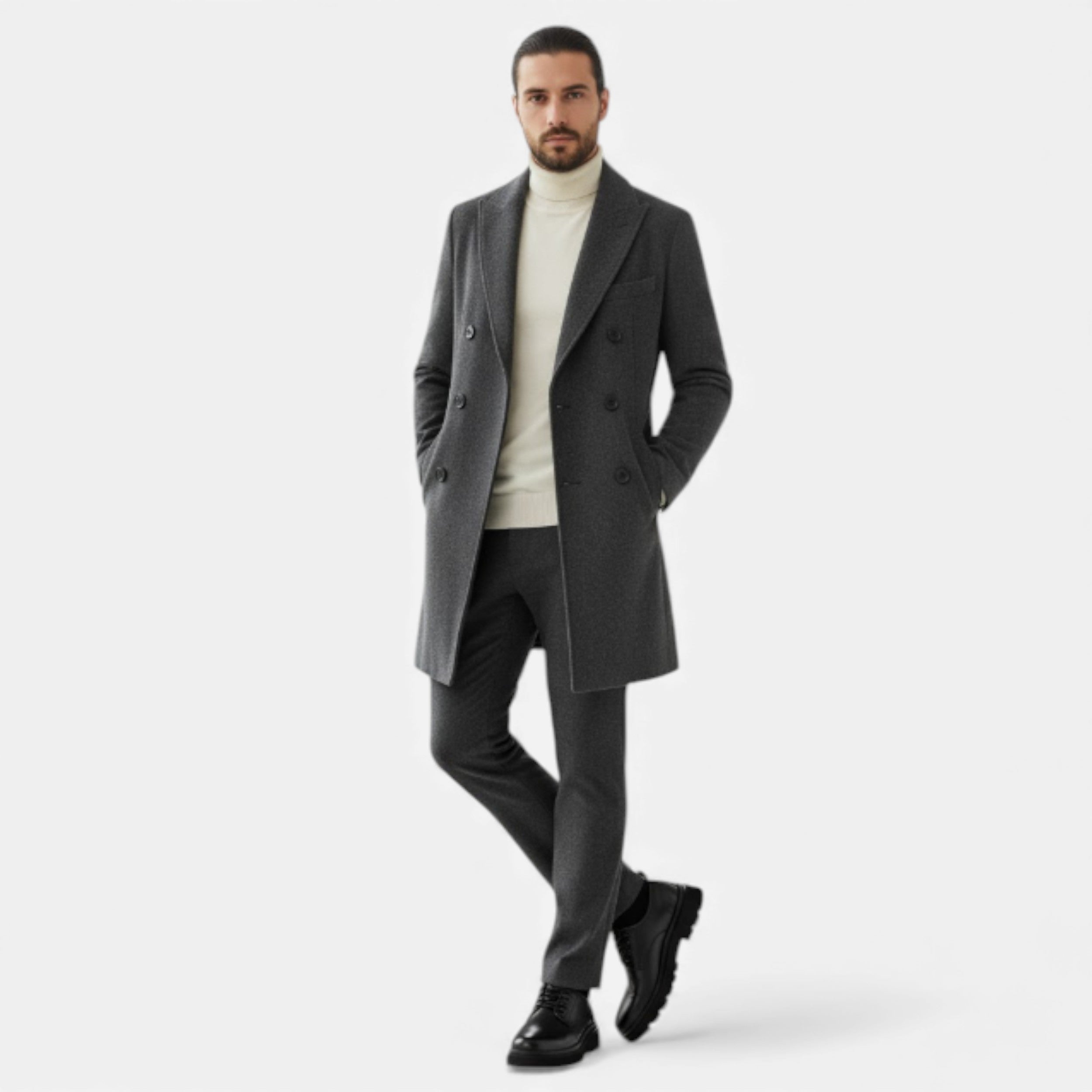 Lurvain | Men’s Oxford Leather Dress Shoes – Timeless Black Elegance