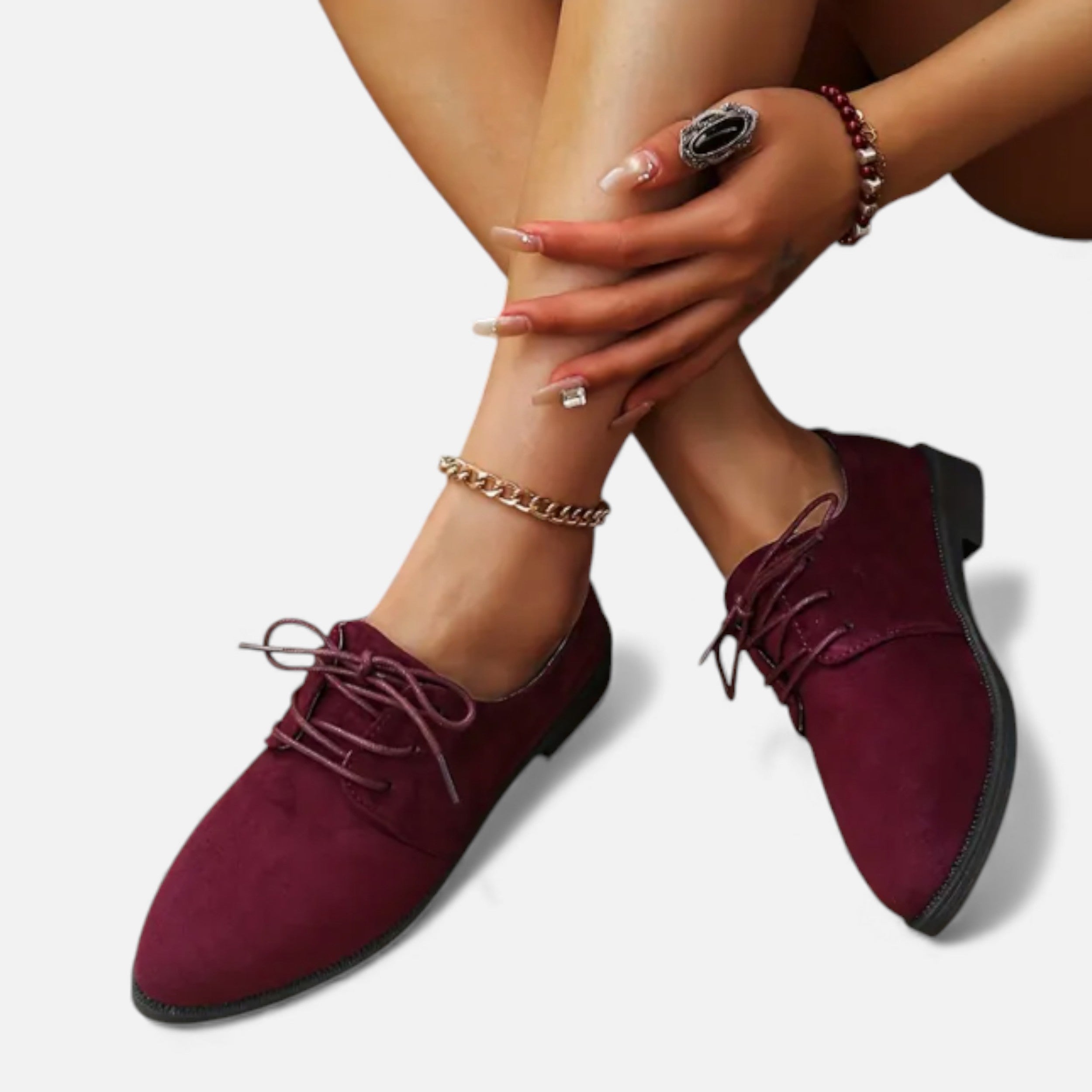 Lurvain | Women’s Pointed Loafers — Flannel Elegance