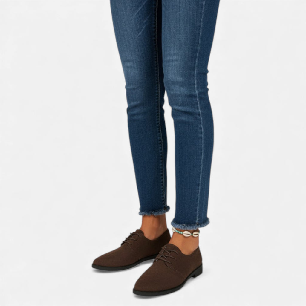 Lurvain | Women’s Pointed Loafers — Flannel Elegance