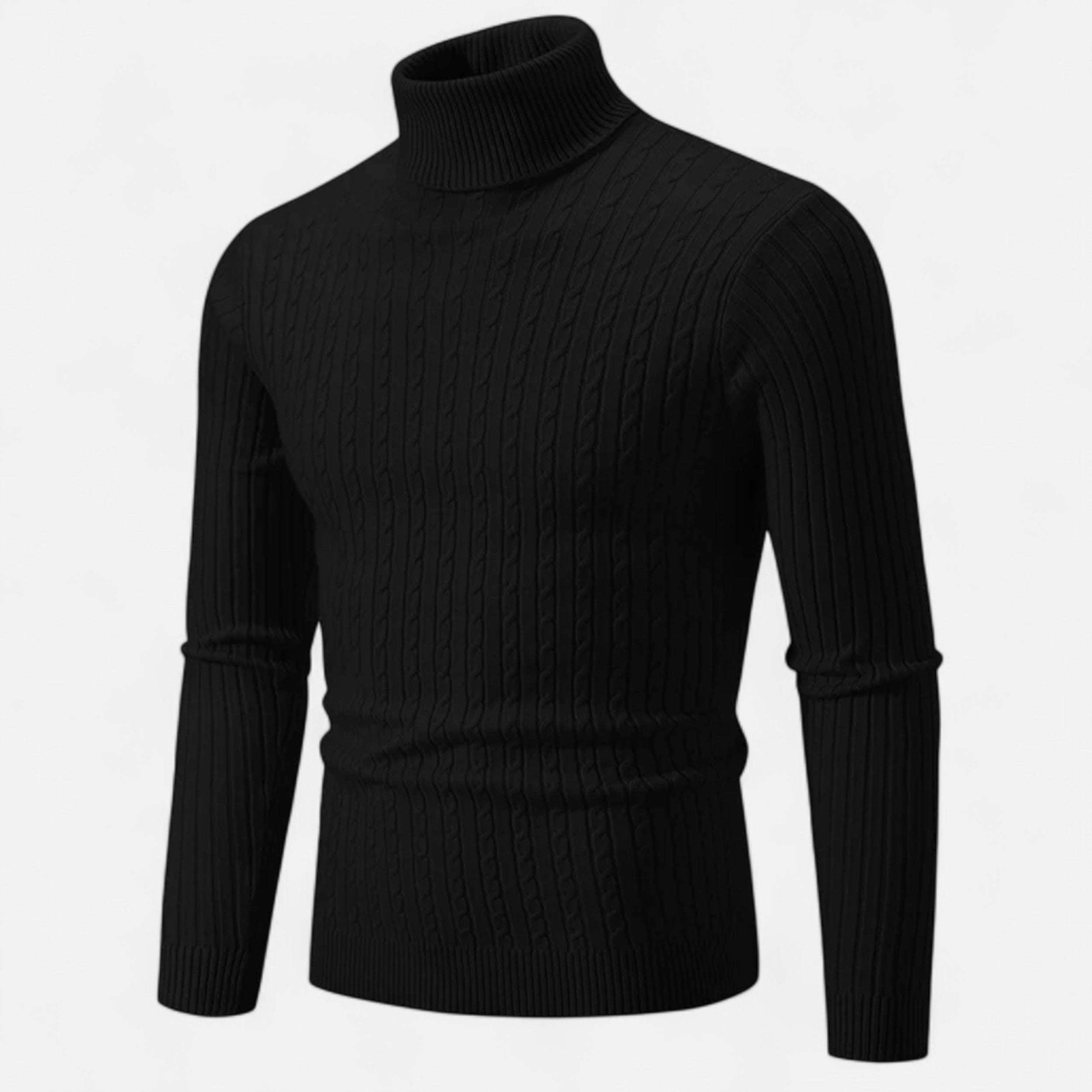 Men’s Wool Turtleneck Sweater – Winter Elegance