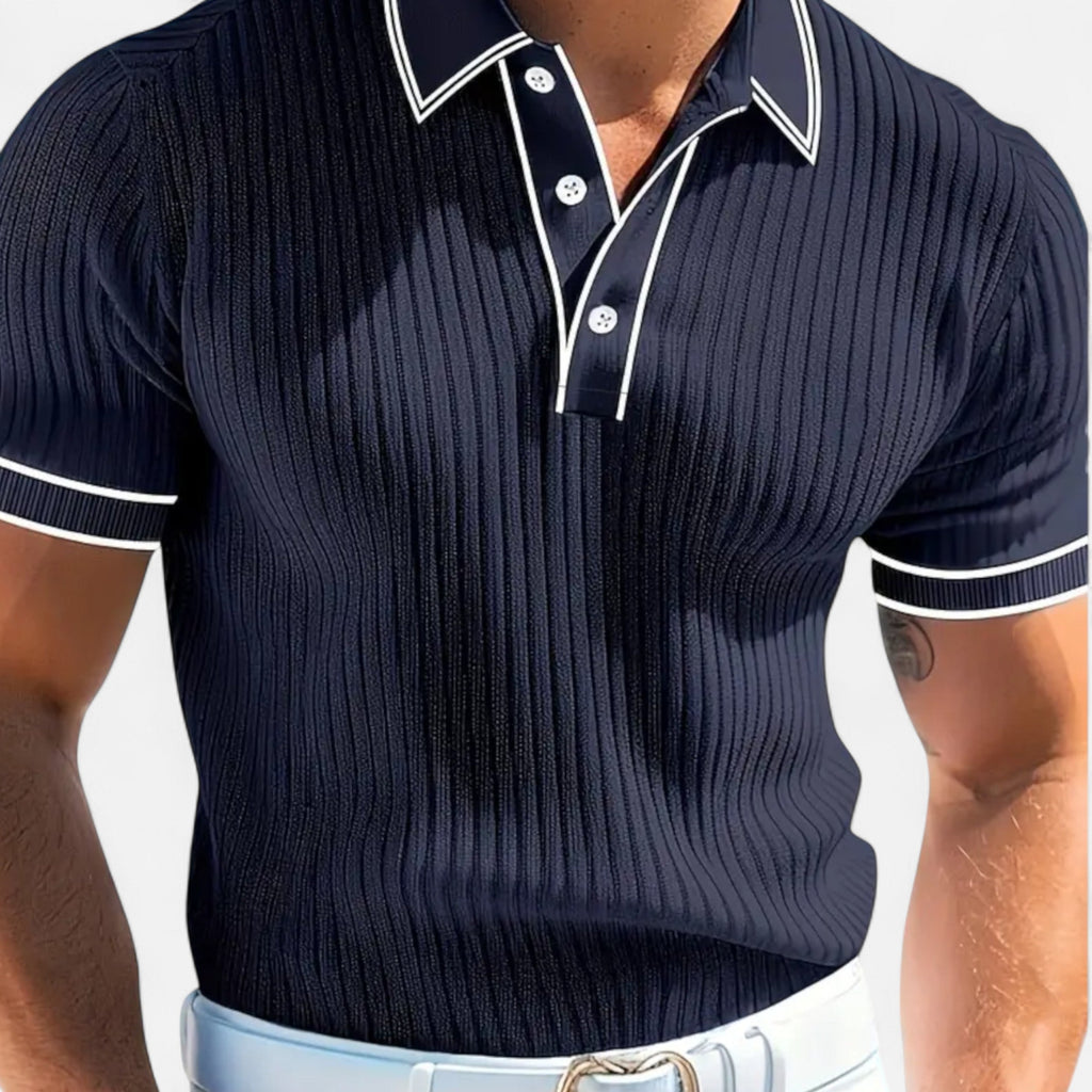 Men’s Summer Polo Shirt – Classic Knit Design