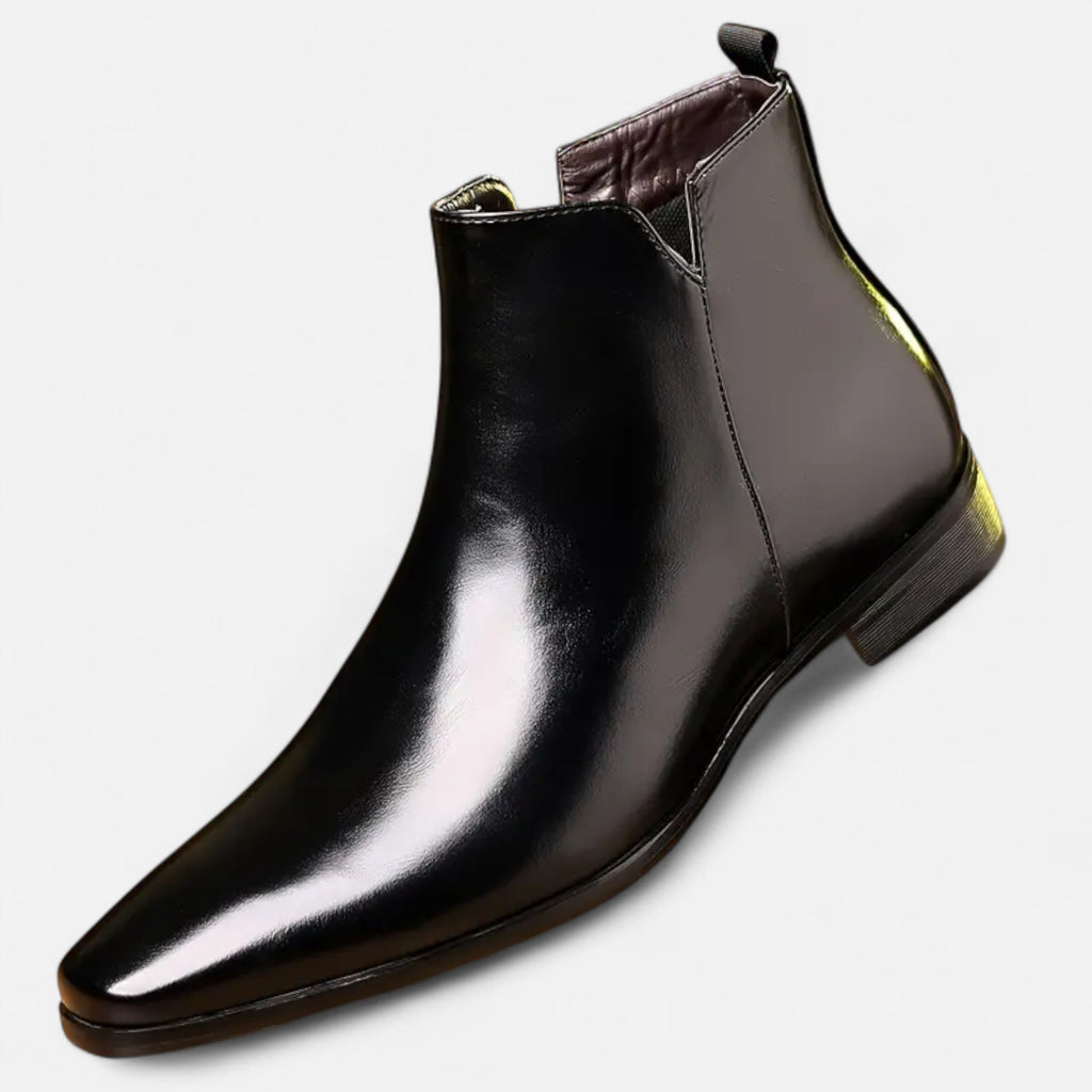 Men’s Vintage Leather Lace-Up Business Boots