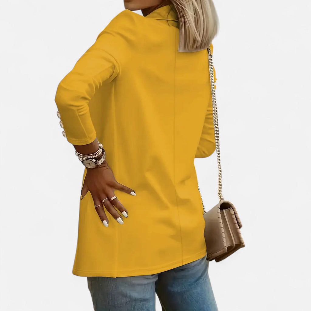 Women’s Chic Mid-Length Lapel Cardigan