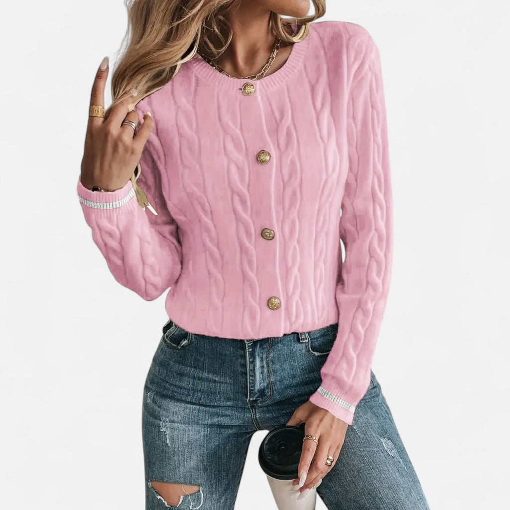 Women’s Elegant Long Sleeve Knit Cardigan